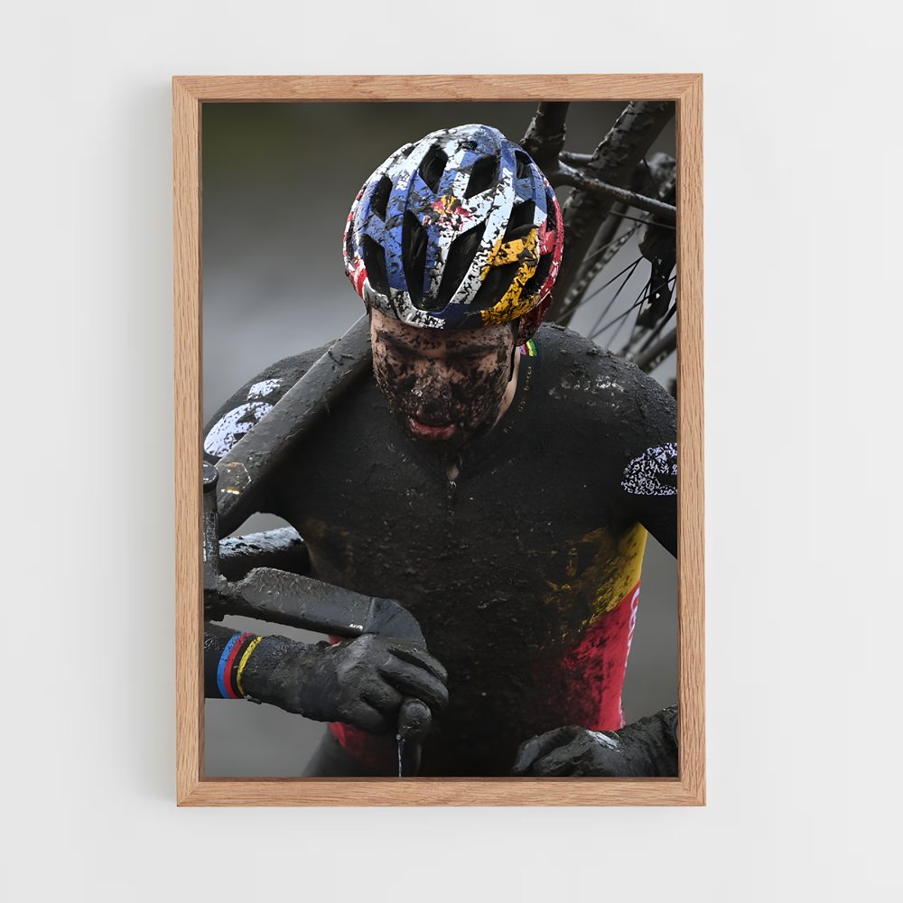 Poster Course Boueuse – affiche Cyclisme (vue 4)